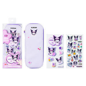 <strong>Sanrio</strong> Image Creative Cartoon DIY Three-dimensional Stickers Decorated <strong>Pencil</strong> <strong>case</strong> Student <strong>Pencil</strong> <strong>case</strong> - Product Image 2