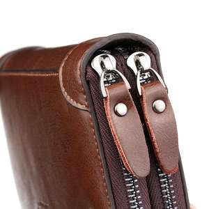 <span class=keywords><strong>Portafoglio</strong></span> da <span class=keywords><strong>Uomo</strong></span> Portatile di Grande Capacità con 12 Slot per Carte, <span class=keywords><strong>Cerniera</strong></span> Lunga, Multifunzionale, in Pelle PU, di Tendenza con LOGO Personalizzato - Product Image 4