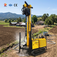Foreuse rotative robuste sur chenilles pour puits d'eau profonds, irrigation et exploration géothermique – Haute efficacité