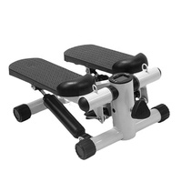 Stepper Mini Fitness Anti-Selip ABS Portabel untuk Penggunaan di Rumah, Latihan Seluruh Tubuh, Pedal untuk Membentuk Tubuh