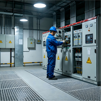 Plateforme de passage en fibre de verre ignifuge, non conductrice, légère, haute résistance, pour ateliers industriels