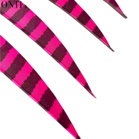 50 pièces JINYUQI 4 "bouclier coupe empennage flèche plumes rayées dinde plume tir à l'arc chasse flèche accessoires