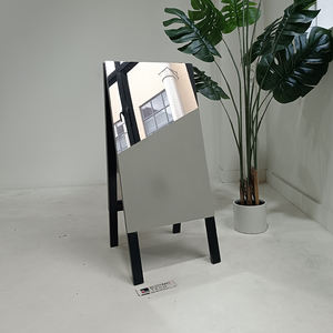 حامل إعلانات داخلي وخارجي ، مرآة مقاومة للماء ، طلاء معدني من الفولاذ المقاوم للصدأ ، إطار - Product Image 6