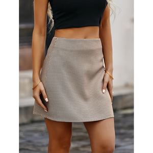 Jupe d'été pour femme, mini, moulante, unie, froncée, décontractée, de haute qualité, personnalisée OEM, vente en gros - Product Image 3