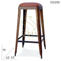 Rustikales Industrie design Leders itz Bar Pub Hocker Barhocker Industrie Barhocker