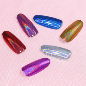 Peacock Chrome Mirror Nail Powder Laser Electroplating <b>Magic</b> Pigment for Acrylic Gel Nail Art Effect - Product Image 4