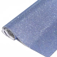 24*40cm feuille de diamant en cristal auto-adhésive en strass pour sac vêtement chaussure artisanat bricolage décoration
