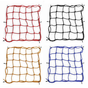 Casque de <span class=keywords><strong>moto</strong></span> avec poche en filet pour réservoir de carburant Poche à bagages en maille fixe <span class=keywords><strong>Sangle</strong></span> élastique réfléchissante de nuit et corde de reliure - Product Image 6