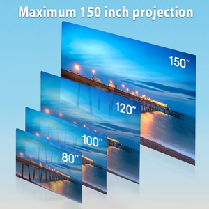 Mini xách tay máy chiếu 1080P, Led chiếu với USB, điều khiển từ xa trong nhà/ngoài trời Movie chiếu hy300/Trắng - Product Image 5