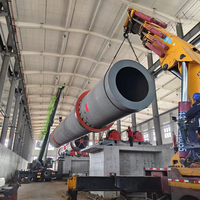 Four rotatif à combustion directe 2.2x60m 100 tonnes par jour pour la calcination du CaCO3, équipement de four rotatif pour la chaux active et le calcaire