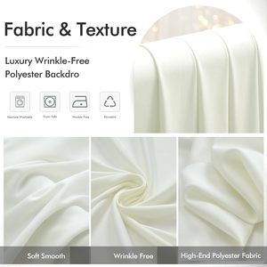 Rideaux de fond de scène extensibles en soie de lait élégante, sans plis, sur mesure, pour <span class=keywords><strong>mariage</strong></span>, événements extérieurs et décorations d'anniversaire - Vente en gros - Product Image 4