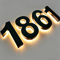 Letras LED 3D Iluminadas Personalizadas al por Mayor, Letrero LED Iluminado con Alfabeto Retroiluminado, Elegante y Liso