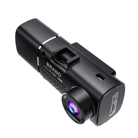 Caméra de tableau de bord double CPT 1,5'' pour voiture, enregistreur de conduite avec vision nocturne 1080P IPS, caméra intérieure et extérieure