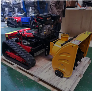 2025 Nouveau design Chine Grossiste HT550 Mini <span class=keywords><strong>tondeuse</strong></span> à gazon sur chenilles télécommandée avec <span class=keywords><strong>lame</strong></span> à neige et souffleuse - Product Image 4