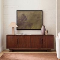 Meuble TV design moderne de luxe en bois massif pour salon, chambre principale, ensemble de meubles de luxe pour hôtel