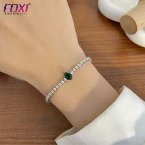foxi jewelry women fashion jewelry tennis 18k gold plated friendship bracelet jewelry gift wristbands adjustable bracelet