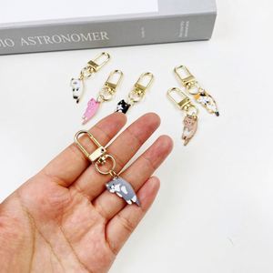 Wholesale Custom Anime Metal Keychain Key <b>Ring</b> Souvenir Metal Kids Lovely <b>Cat</b> Cartoon Key Chain - Product Image 3