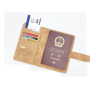 Fibbia transfrontaliera RFID che blocca custodia per carta passaporto in pelle sintetica borsa porta documenti multifunzione manicotto magnetico - Product Image 1