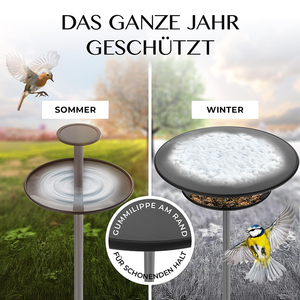 JH-Mech Custom Outdoor <strong>Bird</strong> Feeder Open <strong>Feeding</strong> Easy to Clean Pole <strong>Stand</strong> Vertical Dome-Shaped Carbon Steel <strong>Bird</strong> Feeder <strong>Stand</strong> - Product Image 3