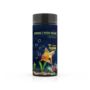 Manufacturer customized fish pond water quality test strips with 7 tests 50/100 pieces