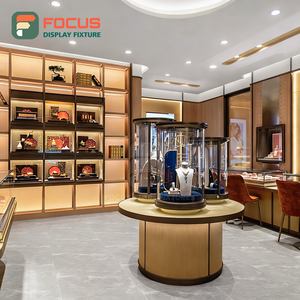 Custom Jewelry Display Case Laminated Finish Jewelry Shop Glass Showcase - Product Image 4