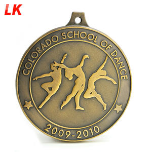 Medaglie Personalizzate in Metallo Oro e Argento per Danza, Ginnastica Artistica, Premio per Regali - Product Image 6