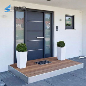 รายการใหม่ประตูหมุนคู่อลูมิเนียมฮาร์ดแวร์รักษาความปลอดภัยการออกแบบที่ทันสมัยสำหรับไม้เนื้อแข็งด้านหน้ากันน้ำหรูหราภายนอกกลางแจ้ง - Product Image 3