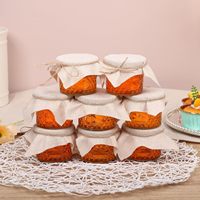 Penyimpanan makanan 4oz stoples kaca Mason diskon besar stoples kaca 120ml kustom dengan tutup
