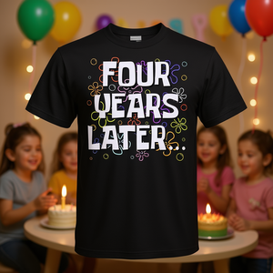 Camiseta con meme de cuatro años después, regalo de cumpleaños para niños - Product Image 3
