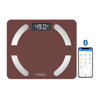 Leaone hogar superventas nueva llegada báscula de grasa corporal Oem venta al por mayor diseño saludable analítico Bluetooth báscula de grasa corporal