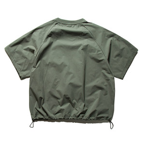 Haut à manches courtes rétro pour homme en tissu polyester, coupe ample et respirante, idéal pour les vêtements essentiels de streetwear estival - Product Image 2