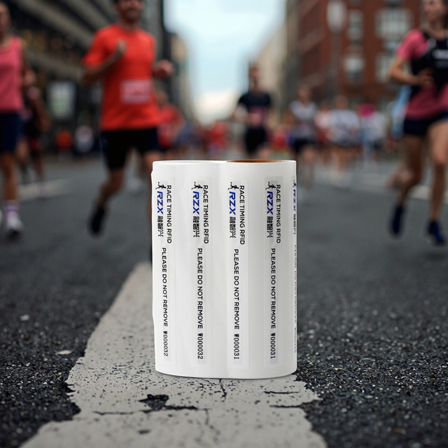 RZX Hot Sale Wholesale Passive Long Range UHF RFID Marathon Running Race Tag for Timing Systems
