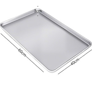 <span class=keywords><strong>Teglia</strong></span> Rettangolare <span class=keywords><strong>in</strong></span> Lega di Alluminio Resistente - Vassoio Professionale per Torte e Arrosti <span class=keywords><strong>in</strong></span> Forni di Cucine Commerciali - Product Image 1