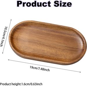 Bandeja <span class=keywords><strong>y</strong></span> Plato Ovalado de Madera de Mango Ecológico para Servir en Fiestas, Charcutería, <span class=keywords><strong>Queso</strong></span>, Sushi, Frutas, Postres, Aperitivos - Product Image 2