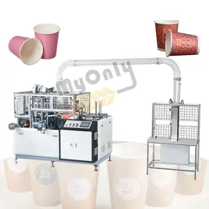 MY Cheap High Speed Intelligent Disposable Paper Cup Make Form Line One Time Use Cup Machine