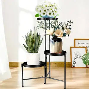 Benutzer definierte Indoor Outdoor Metall Design Logo Garten Dekoration Ornamente Pflanzenst änder New Plant Stand Neu