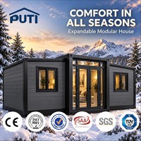 Maison conteneur extensible à double aile de 10 pieds, couleur personnalisée, design moderne, cabane préfabriquée portable