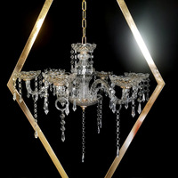 Nouvelle arrivée décoration personnalisée mariage lustre candélabre pour pièce maîtresse de mariage