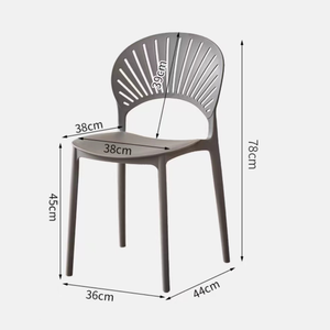 Commercio all'ingrosso moderno esterno forte colore nero senza braccioli pp <span class=keywords><strong>sedia</strong></span> impilabile <span class=keywords><strong>sedia</strong></span> di plastica per ristorante bar tavoli 4 sedie - Product Image 2