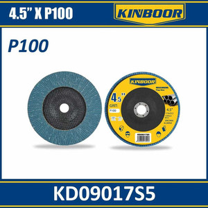 Discos de aleta abrasivos de plástico P100 de 45 pulgadas, suministro de fábrica al por mayor para moler y pulir - Product Image 1