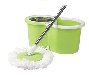 Compre fregona plana para lavado de manos gratis con cubo, fregona mágica giratoria Lazy 360 con fregona limpiadora de suelo exprimidora, fregona para limpieza del hogar también - Product Image 2