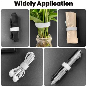 Dính móc và vòng lặp Fastener CuộN trở lại để trở lại quan hệ cáp Dây đeo có thể điều chỉnh hai mặt tự khóa móc và vòng lặp dây đeo - Product Image 4