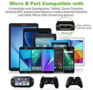 Micro <b>USB</b> <b>Cable</b>, Android Charger <b>Cable</b> Long Nylon Braided Sync and Fast Charging Cord Compatible with Samsung Galaxy S7 S6 Edge - Product Image 6