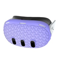 Accessoires de jeu pour une protection complète, étui de protection en silicone pour console VR, housse pour accessoires Meta Quest3