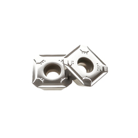 R245-12T3M-PM OEM Inserto de fresado de carburo sólido de aluminio y carburo de tungsteno con recubrimiento PVD para mecanizado CNC de alto rendimiento