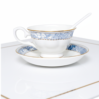 Service de table en porcelaine fine peint à la main, 60 pièces, de haute qualité, sans plomb ni cadmium, résistant aux éclats et durable, idéal pour un cadeau – Nouveauté très prisée