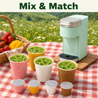 Capsules de Matcha Expresso Sans Gluten, Dosettes de Latte au Thé Vert Cérémonial, Compatibles Machines à Café Monodose