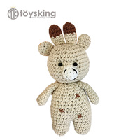 Mini Poupées Animaux Sauvages en Crochet Amigurumi Faites Main, Jouets Rembourrés en Coton PP, Animaux en Peluche Debout pour Bébés Certifiés CE CPC