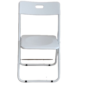 Kursi lipat logam portabel, tempat duduk plastik dan belakang untuk acara pesta beludru lipat - Product Image 1