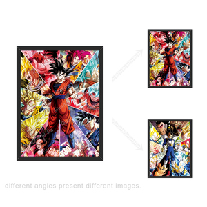 Póster Lenticular 3D Personalizado al por Mayor, <span class=keywords><strong>Anime</strong></span>, <span class=keywords><strong>Manga</strong></span>, Dragon Ball, Demon Slayer, One Piece, Imagen Lenticular 3D - Product Image 2